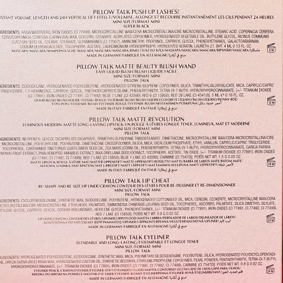 Gifted to GAB Charlotte Tilbury PILLOW TALK ON THE GO 5 Piece KIT & Keepsake Box - Picture 3 of 12